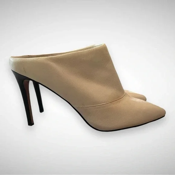 DOLCE VITA Women's White Cinda High-Heeled Leather Mules Size 6 | EUC - Picture 5 of 10